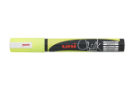 UNI PWE-5M křídový popisovač, 1,8 - 2,5 mm, fluo žlutý