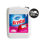 Krystal WC na nerez a keramiku, 5 litrů růžový